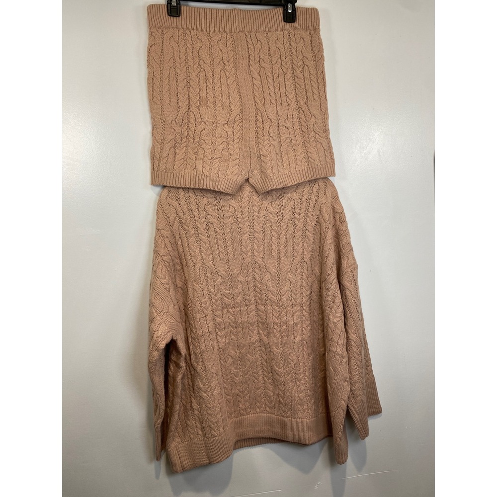 Day & Night Cable Knit Sweater Oversized Pullover Long Sleeve Top Large - Picture 3 of 3